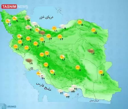 افزایش نسبی دما در بیشتر