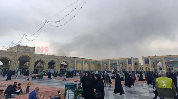 مشاهده دود غلیظ در حرم