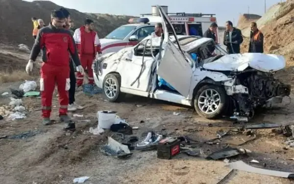 تصادف پراید و سمند در